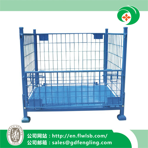 Foldable Wire Mesh Container for Warehouse with Ce