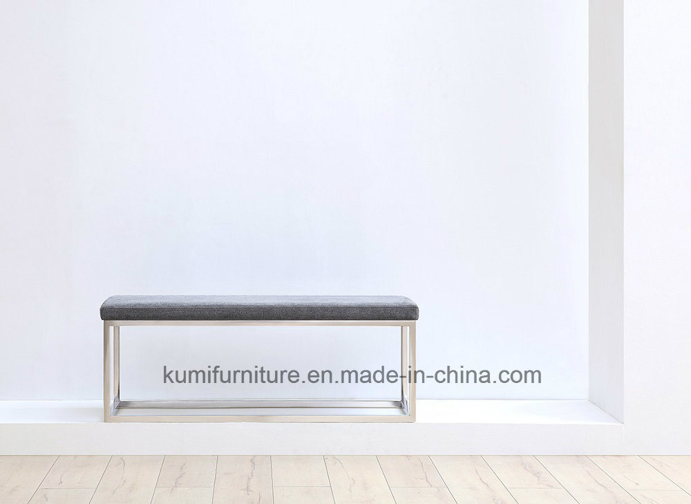 Stainless Steel Leisure Bench with Fabric