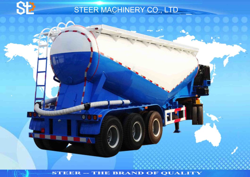 50 Cbm Cement Silo Tanker Semi Trailer Break Bulk Cement Tanker Truck