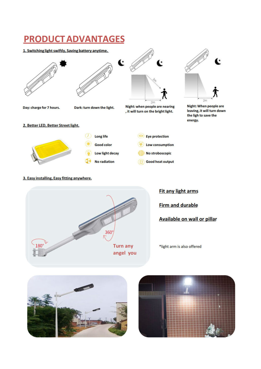 High Power 60W LED Solar Street Light