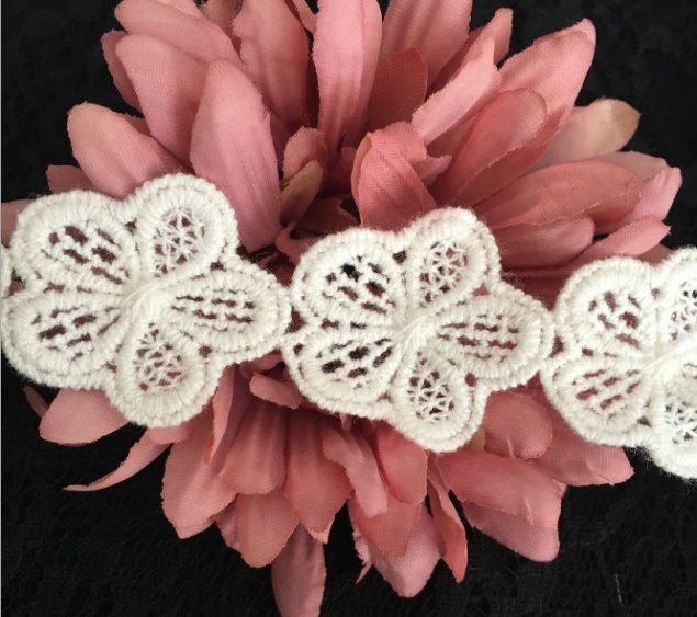 Fashion Flower Chemical embroidery Lace for Garment