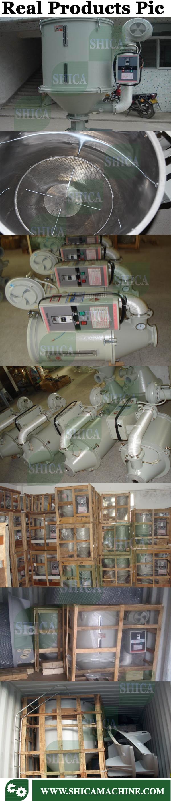 Shd-100 Hot Sale Plastic Granules Hot Air Dryer with Hopper