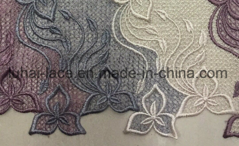 Fashion Design Organza Fabric Hot Sale Embroidery Cord Lace