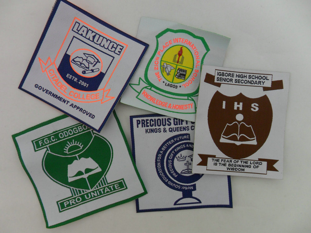 New School Good Quality Woven Patches Cloth Patch