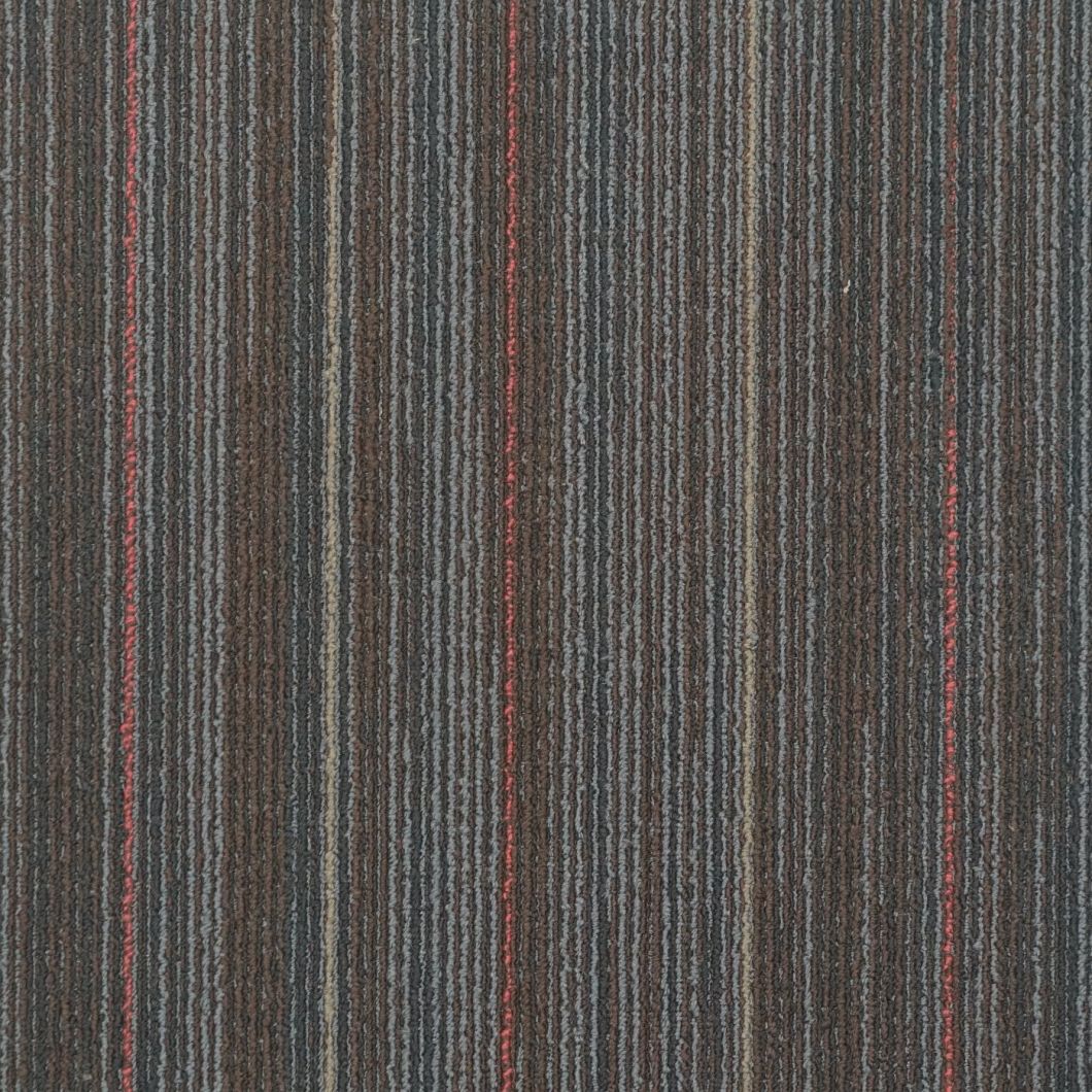 Decorative 50X50cm Fireproof Commercial Nylon Carpet Tile