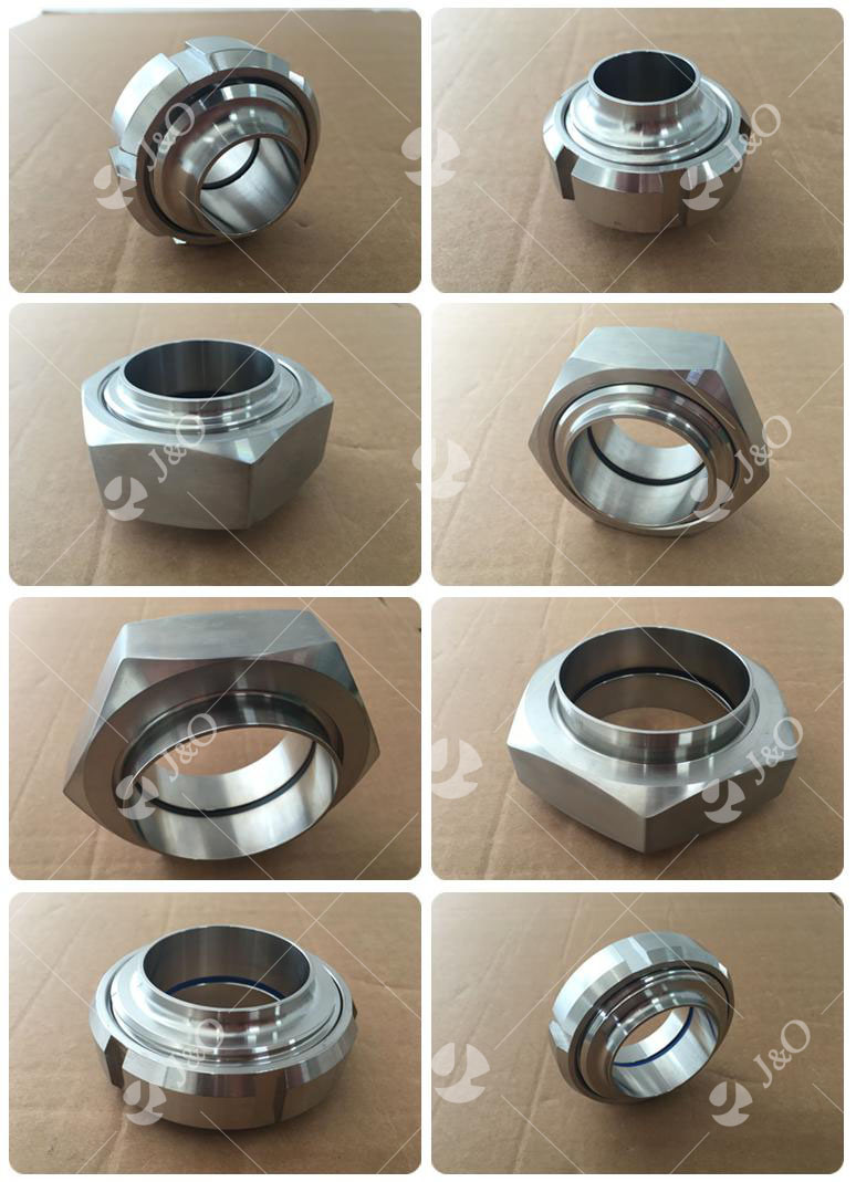 3A SMS DIN Food Grade Sanitary Stainless Steel Pipe Union Pipe Fitting