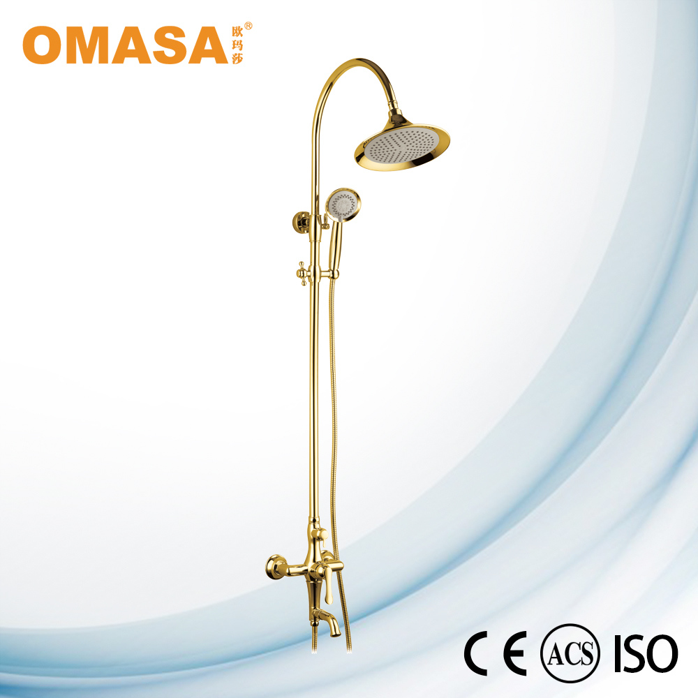 Golden Sanitary Ware Factory Rain Shower Mixer Faucet Set