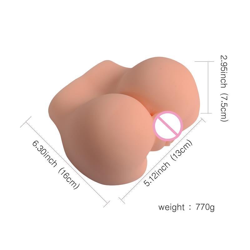 Silicone Ultra Soft Virgin Pussy Adult Product Sex Toy Big Ass for Male