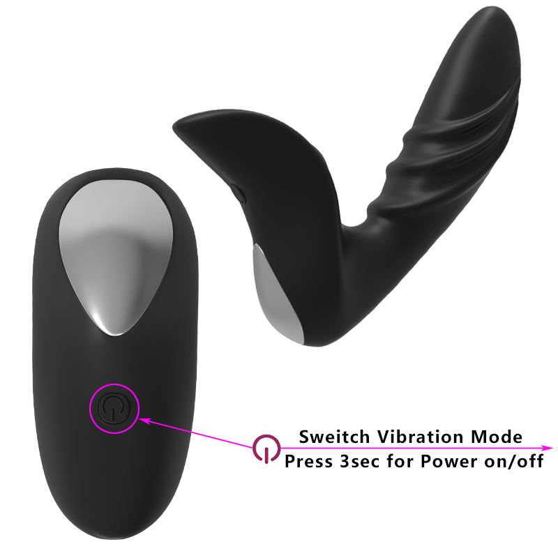 Men Masturbator Climax Anal Vibrator Mute Wireless Remote Control Anal Plug