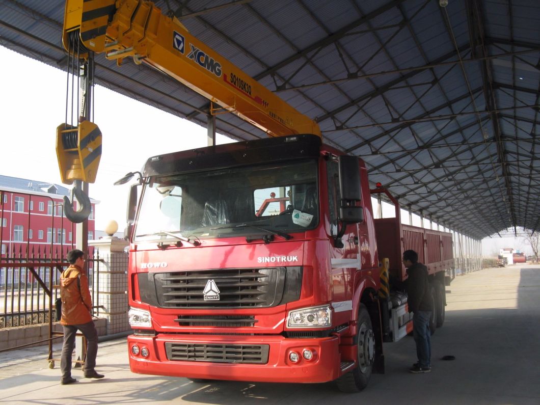 HOWO 6X4 Crane Mounted Truck with Straight /Foldable Crane