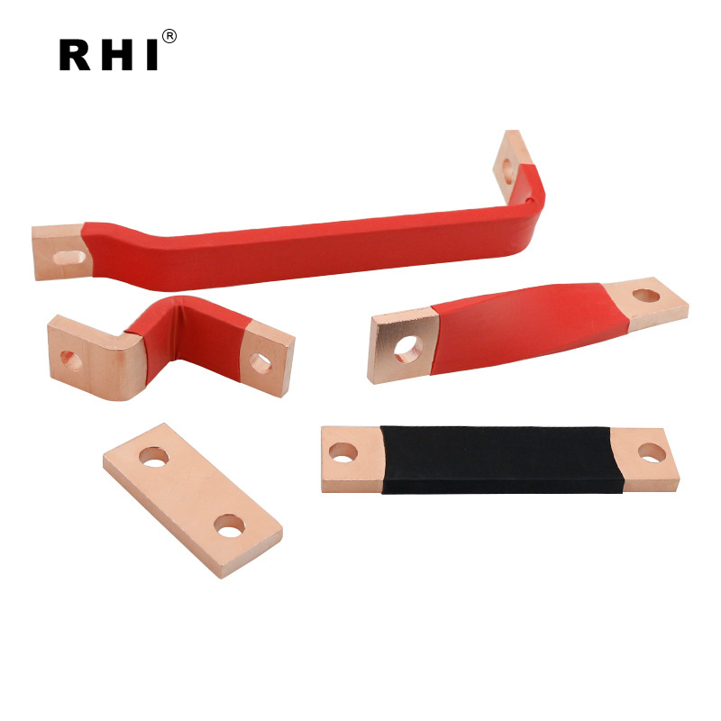 Bare Copper Busbar with Insulate Shrink Sleeves