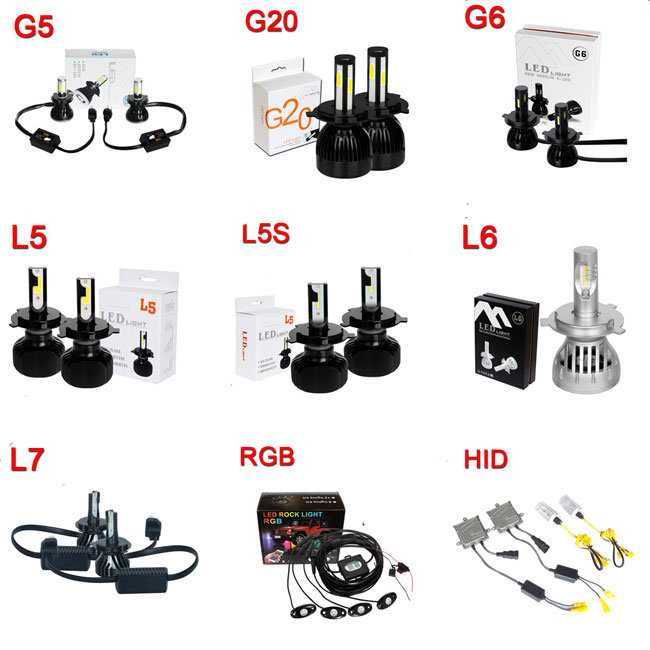 Waterproof Matec LED Kit 8000 Lumen 40W LED HID Super Power G20 G5 X3 S2 H4 H7 H11 H13 Xenon Lamp Auto LED Headlight 9006 Hb4