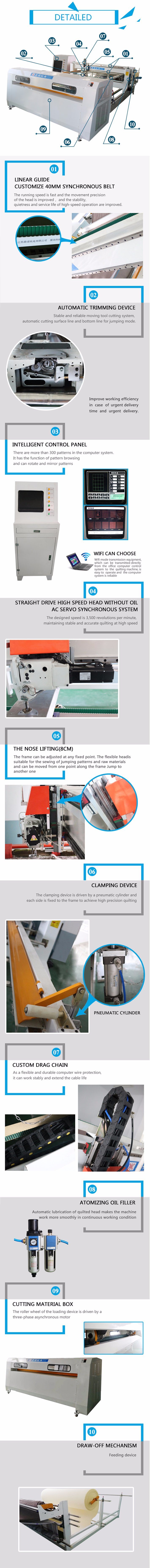 Dn-6 Fully Automatic and Computer Controlled Single-Needle Quilting Machine