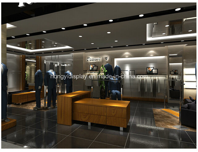 Customize High End Menswear Diplay Fixtures for Luxury Retail Store