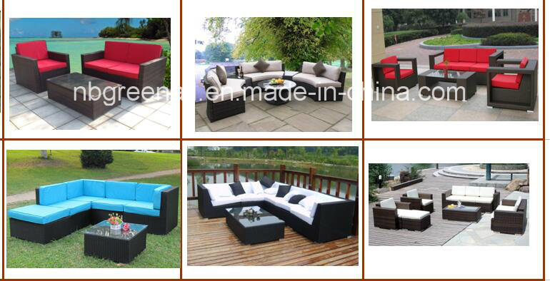 Semi-Round Rattan Outdoor Sectional Garden Wicker Furniture