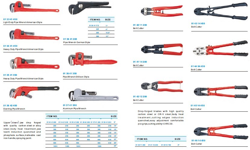 Light Duty Pipe Wrench American Style (Carbon Steel