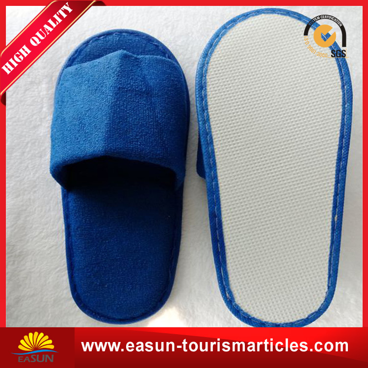 Blue Beauty Open-Toe Slippers for Hotel