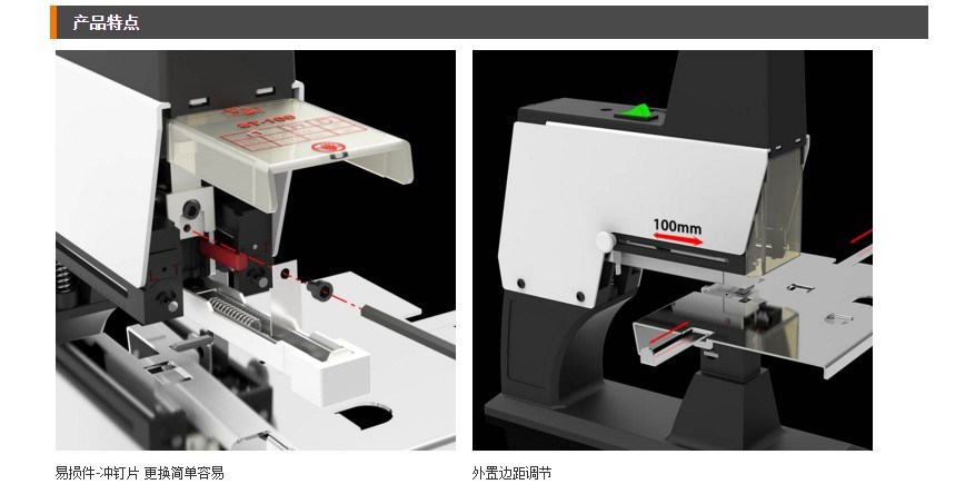 Double Heads Saddle Stitching Machine and Flat Binding Machine Hst100g