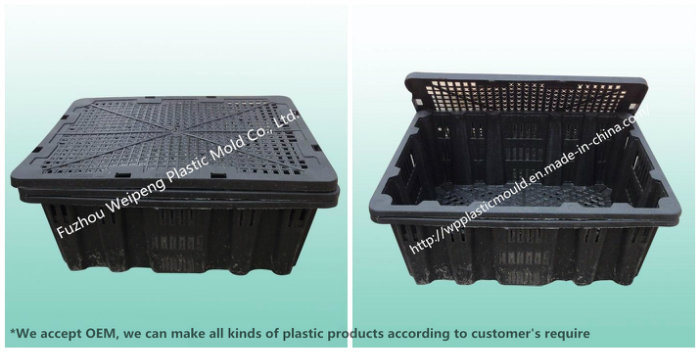 Plastic Turnover Basket of Fruits and Vegetables for Supermarket (SGK-1)