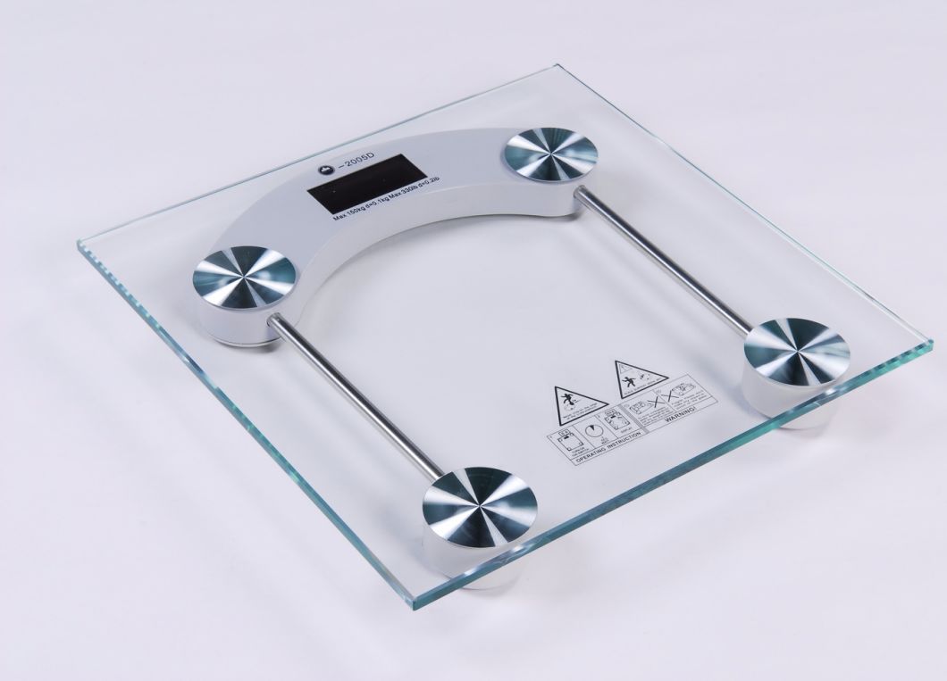 180kg Electronic Digital Body Fat Glass Bathroom Scale