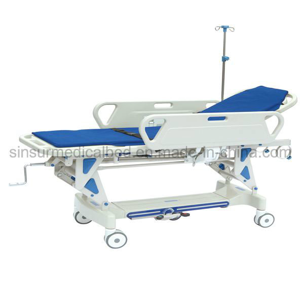 Qualified Hospital Trolley Electric Emergency Use Patient Transport Trolley