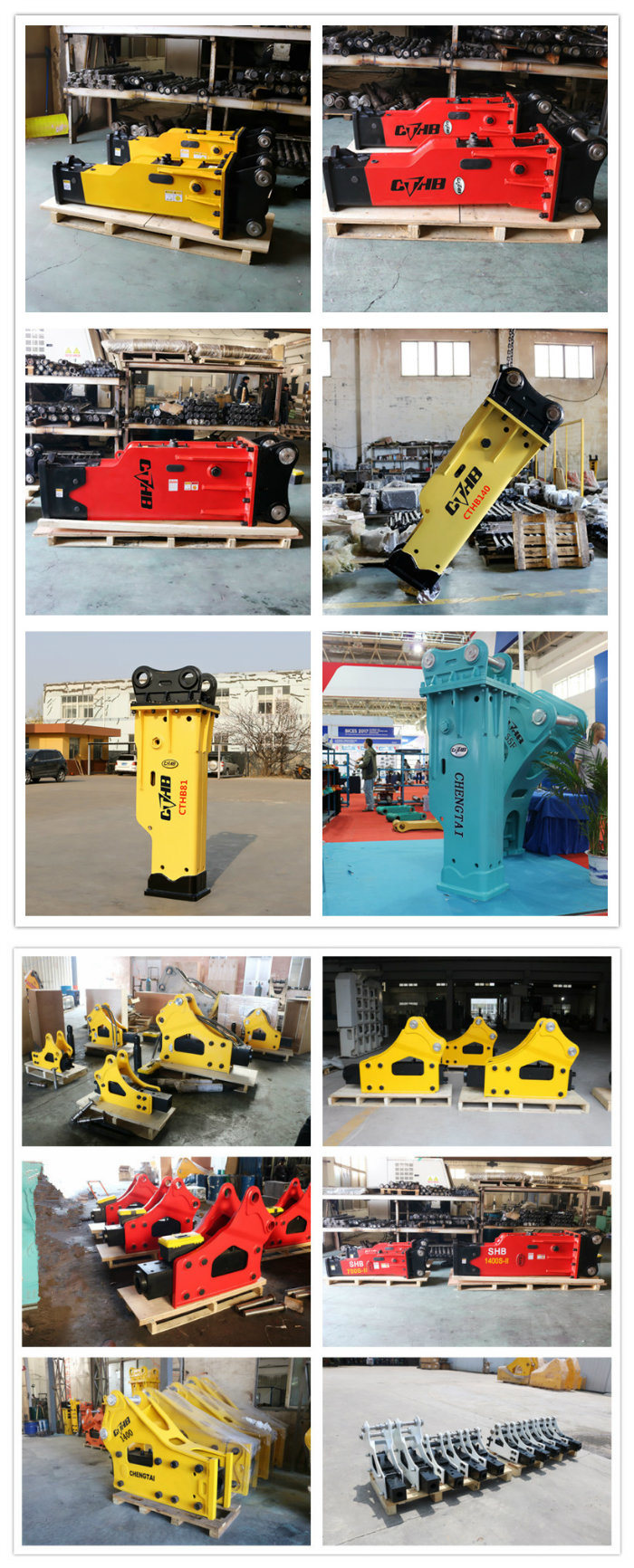 1-6ton Carrier Hydraulic Breaker Demolition Hammer