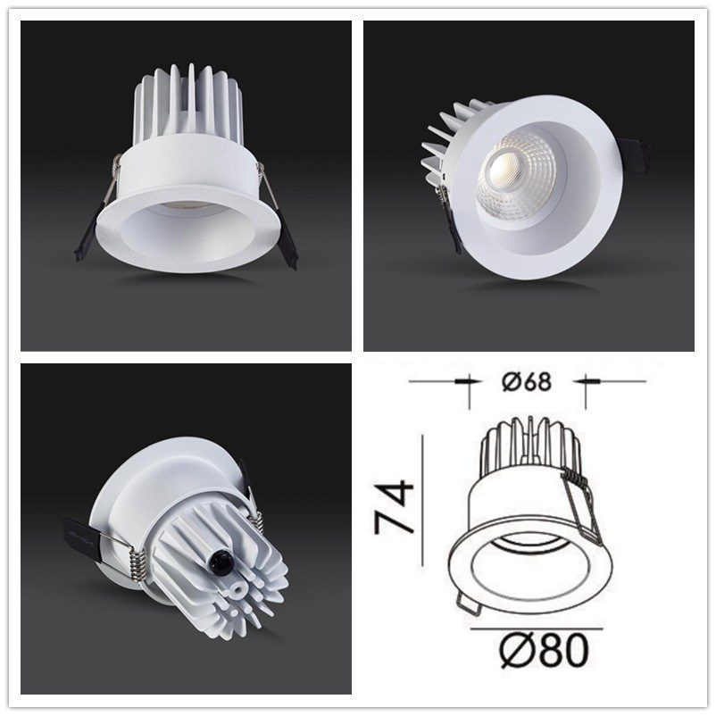 Fixed Deep Design 6W 10W COB LED Downlight, Spotlight