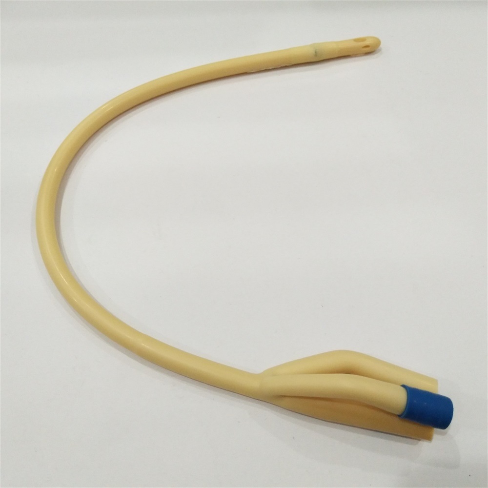 Disposable 3 Ways Latex Foley Catheter with Balloon