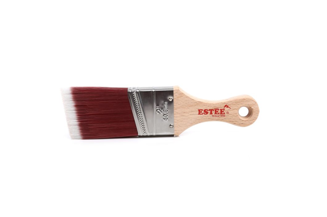 Synthetic Paintbrush Premium Market Short Wooden Handle Paint Brush