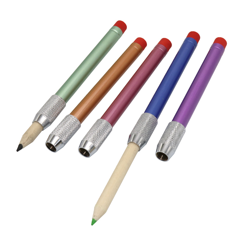 Metal Eraser Pencil Extenders School Art Writing Tools