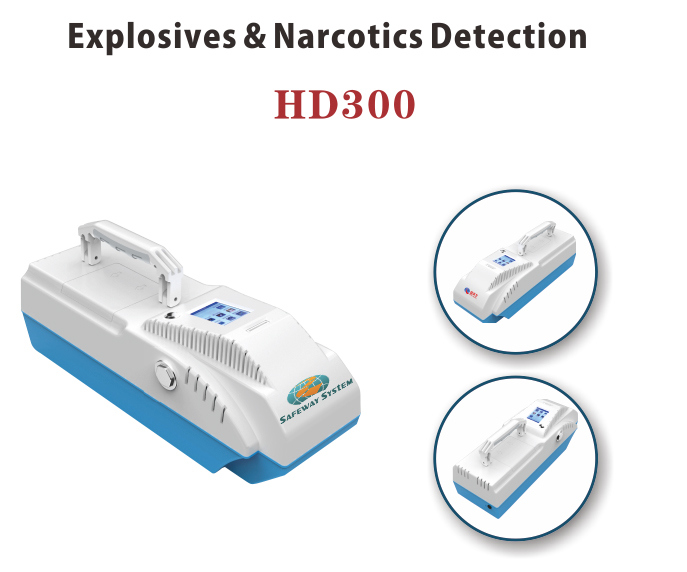 Handheld Explosives or Narcotics Trace Detector for Bomb Detection