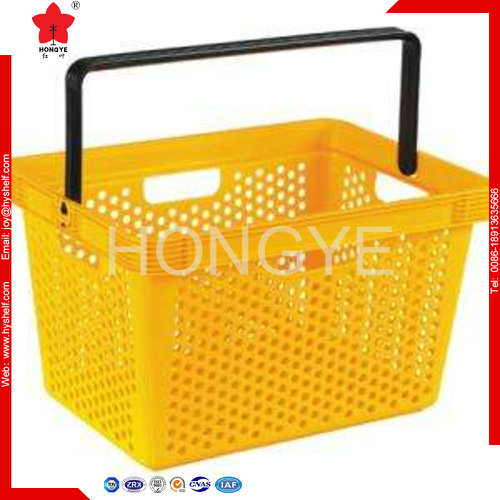 Supermarket Shopping Hand Carry Plastic Basket for Hypermarket