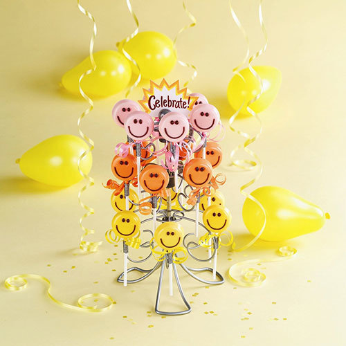 3 Tier Swirly Wire Cake Pops Holder Lollypop Stand Holds