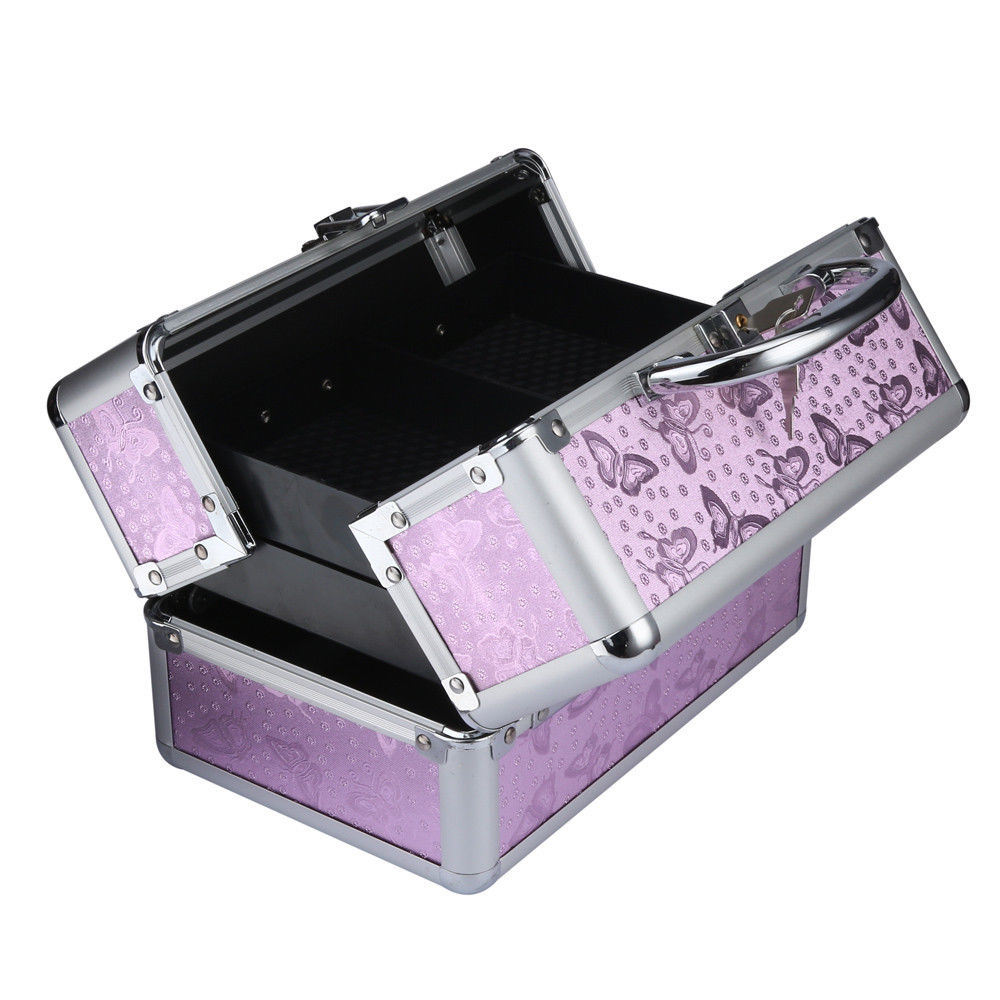 Aluminum Cosmetic Drawers Box Makeup Vanity Case