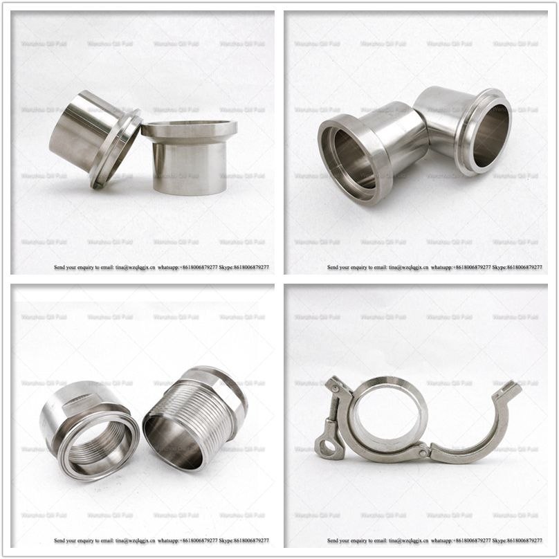 Sanitary Stainless Steel Hydraulic Pipe Tri Clamp Ferrules