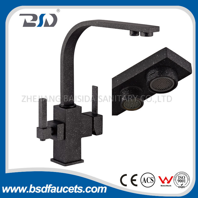 Water Filter Drinking Water Tap Black 3 Way Kitchen Faucet