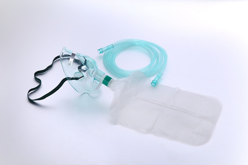 Disposable PVC Oxygen Mask with Reservoir Bag