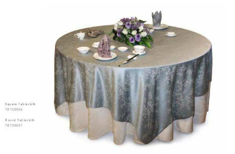 100% Microfiber Hotel Restaurant Jacquard Table Cloth