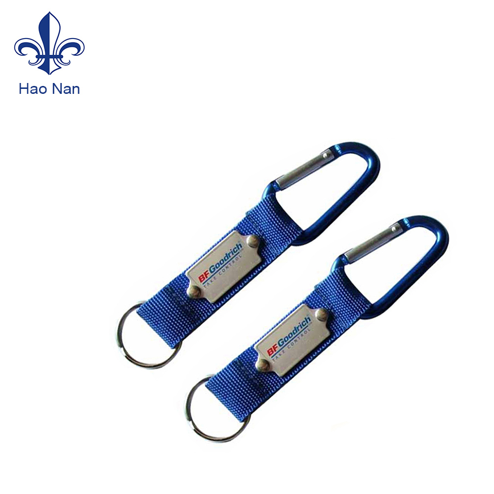 Promotional Printed Keychain Carabiner with Strap