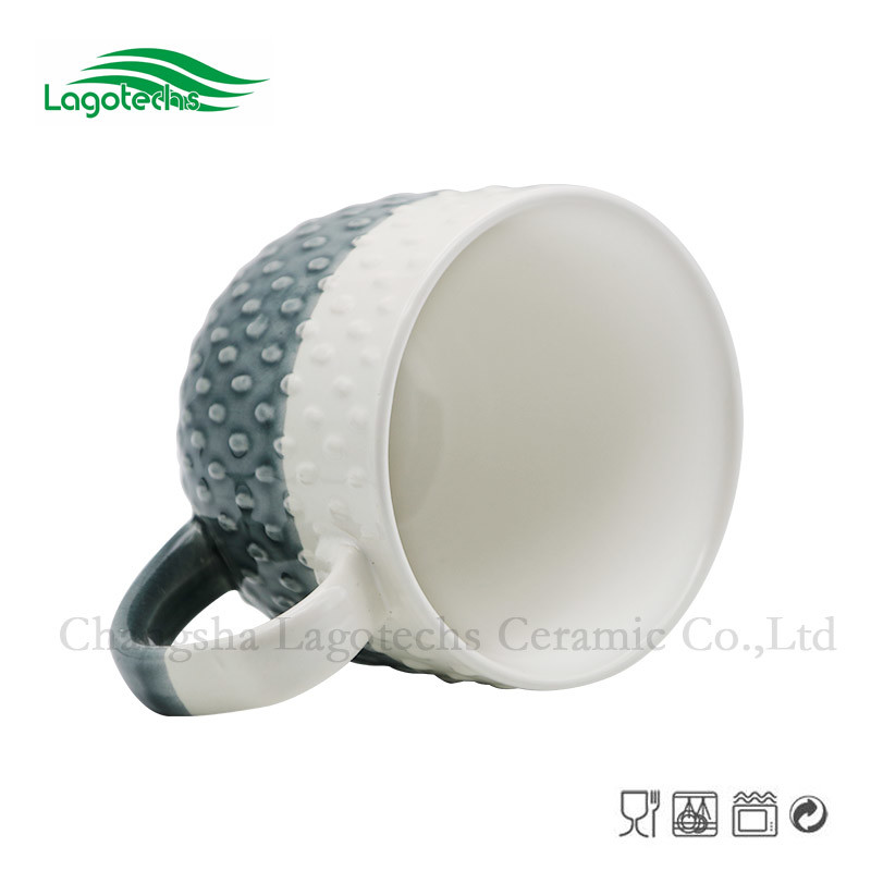 20oz Embossed Promotion Ceramic Mugs for Customed Logo in Coffee Cup