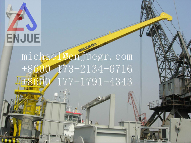 Marine Ship Deck Crane Electric Hydraulic Flange Mounted Offshore Crane Electric Hydraulic Ship Marine Deck Crane