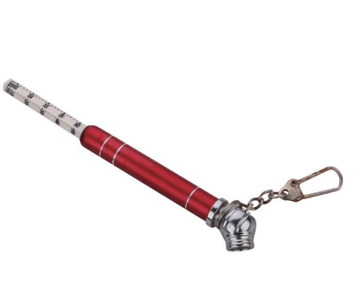 Mini Red Tire Gauge with Key-Chain Good Quality