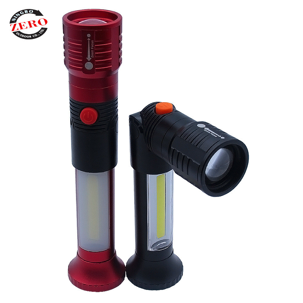 180 Degree Tactical Portable LED Work Light Flashlight with Magnetic Base
