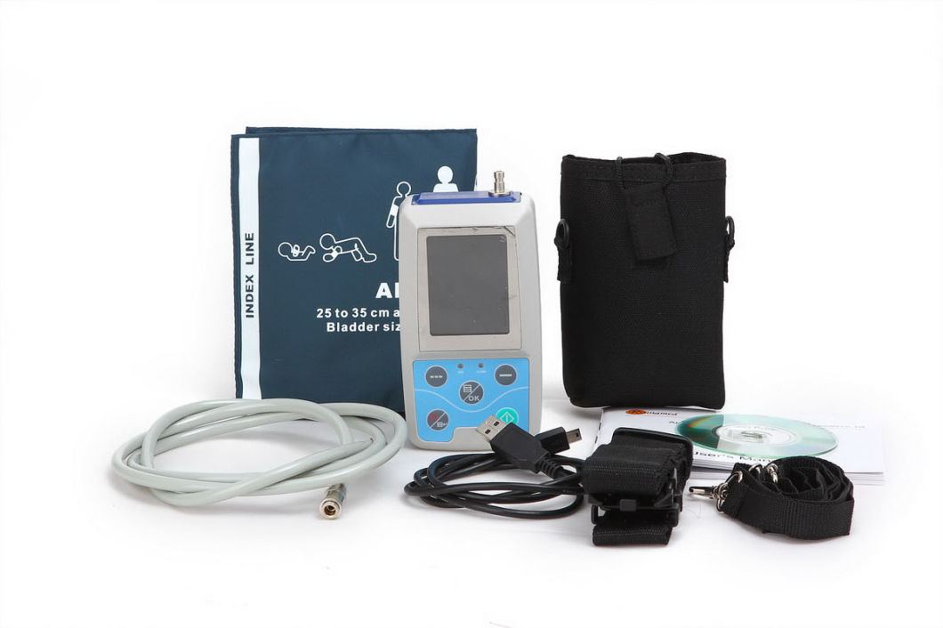 Color LCD Ambulatory Blood Pressure Monitor+Automatic 24h Bp Measurement-Alisa