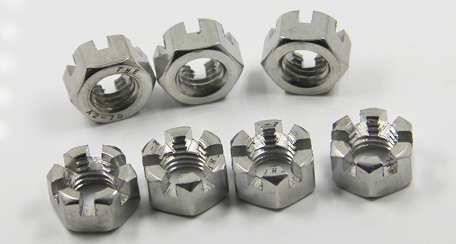 DIN 935 Stainless Steel 304 Hexagon Slotted Nut