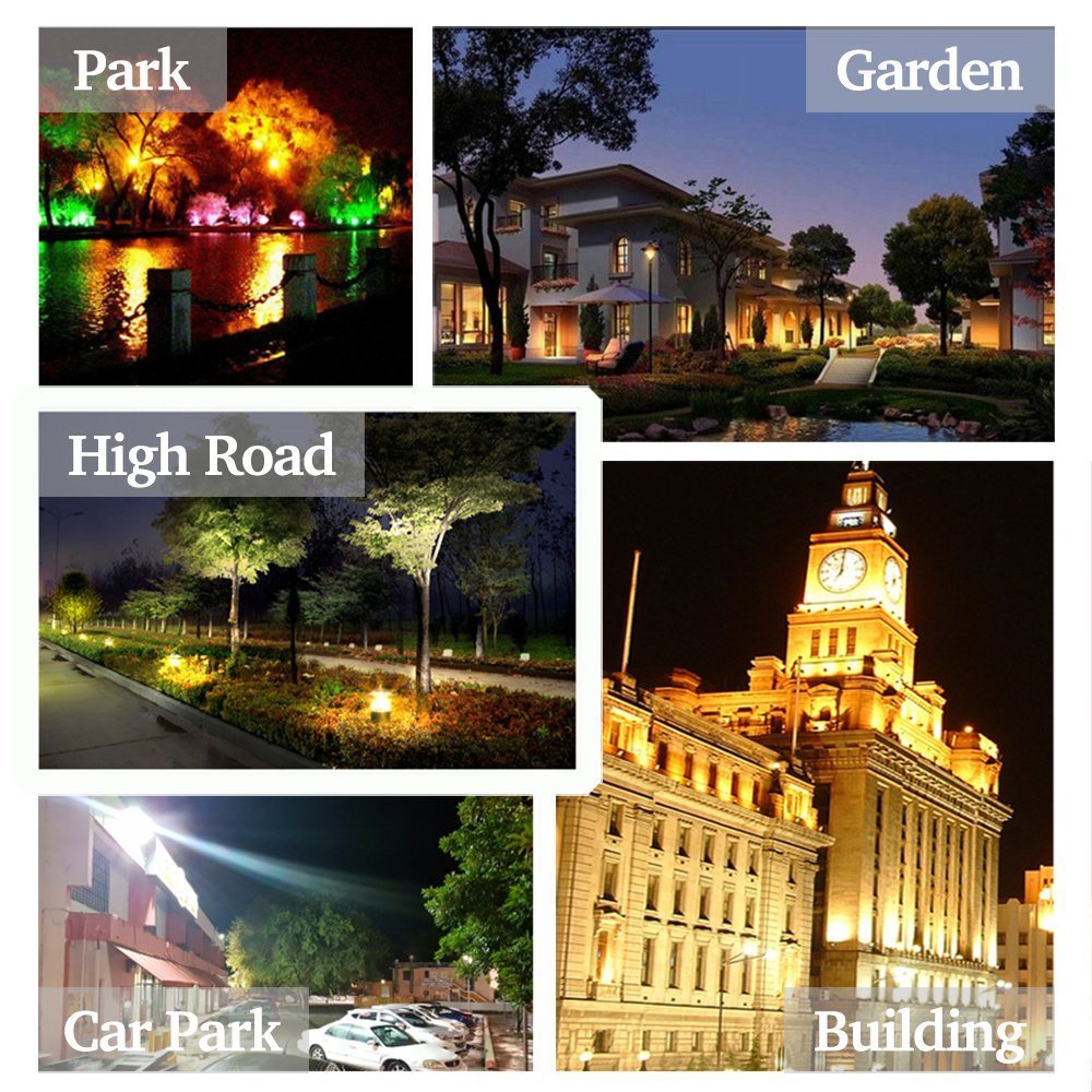 Remote Control Outdoor Spotlight RGB LED Flood Light