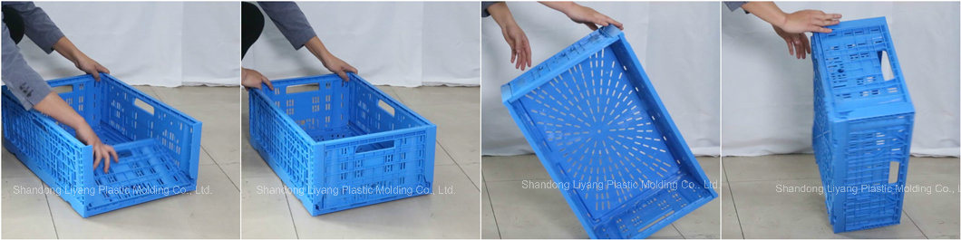 Wholesale Supermarket Turnover Basket Vegetable Container Collapsible Basket