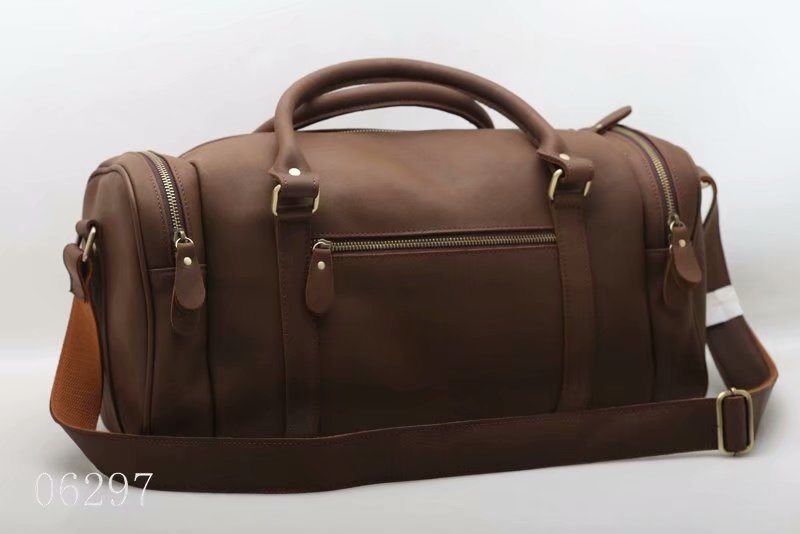 Genuine Leather Casual Style Travel Duffle Bag (F06297)