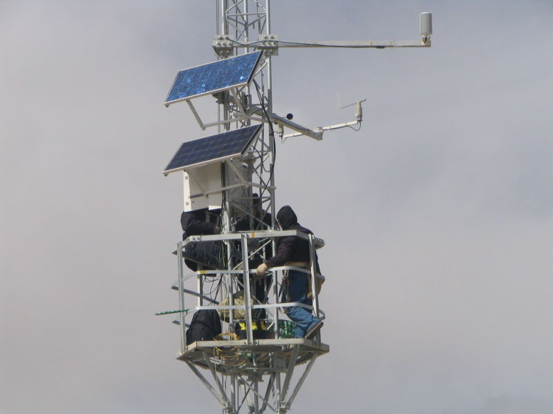 Solid Angle Steel Telecom Tower