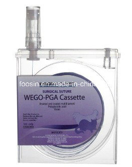 Cassette Surgical Sutures for Veterinary Use (PGA/NYLON/PDO/POLYESTER/SILK)
